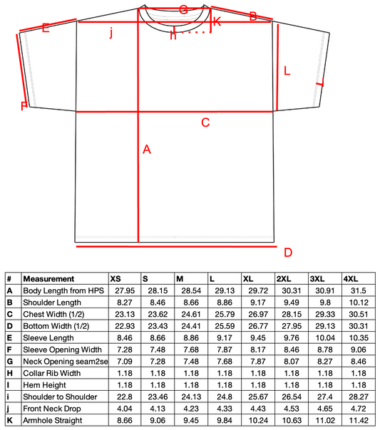 T-Shirt 100% Cotton - 300gsm / 9oz - Oversize Fit