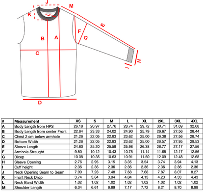 T-Shirt Long Sleeves 100% Cotton - 180gsm / 5.5oz