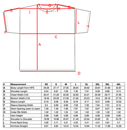 T-Shirt 100% Cotton - 180gsm / 5.5oz - Regular Fit